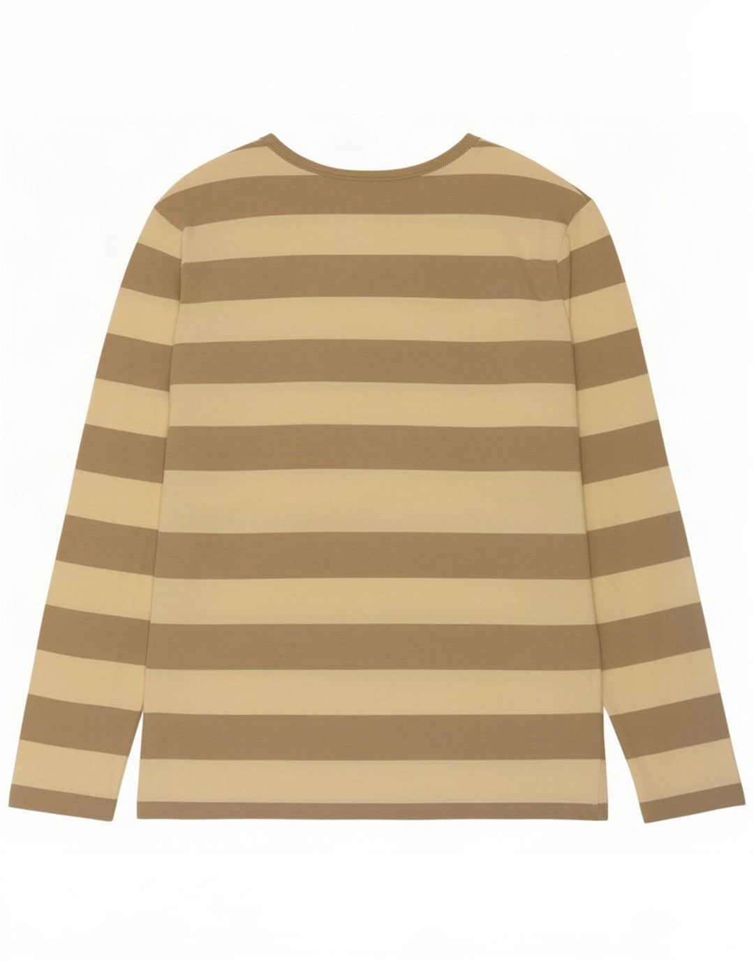 Gap Mens Top Long Sleeve Medium Beige Striped Cotton