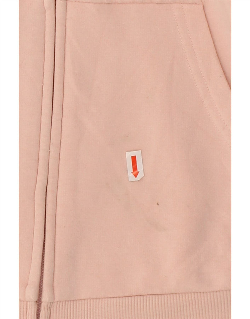 EDDIE BAUER Womens Zip Hoodie Sweater UK 12 Medium Pink Cotton Vintage Eddie Bauer and Second-Hand Eddie Bauer from Messina Hembry 