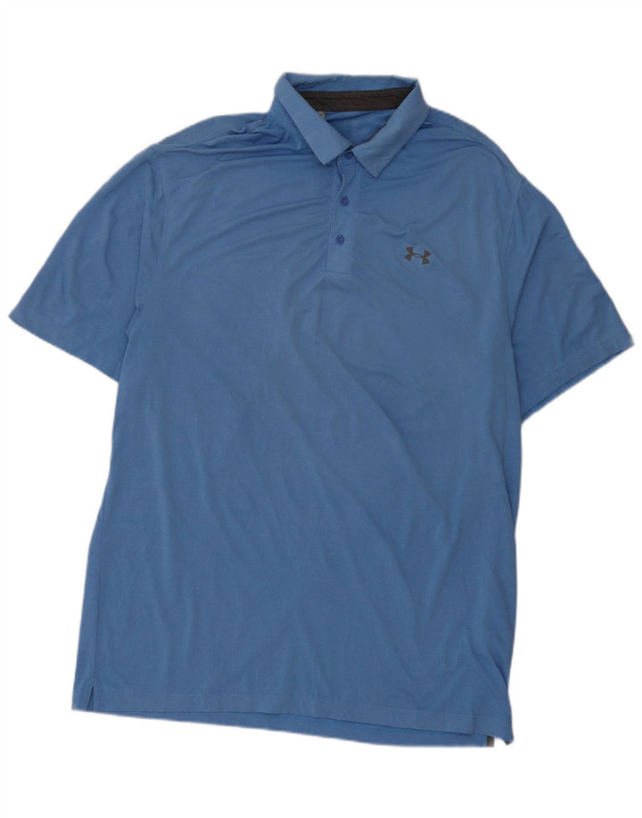Under Armour Mens Polo Shirt XL Blue