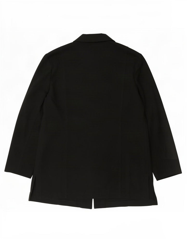 Vintage Womens Shirt Blouse EU 50 3XL Black Polyester