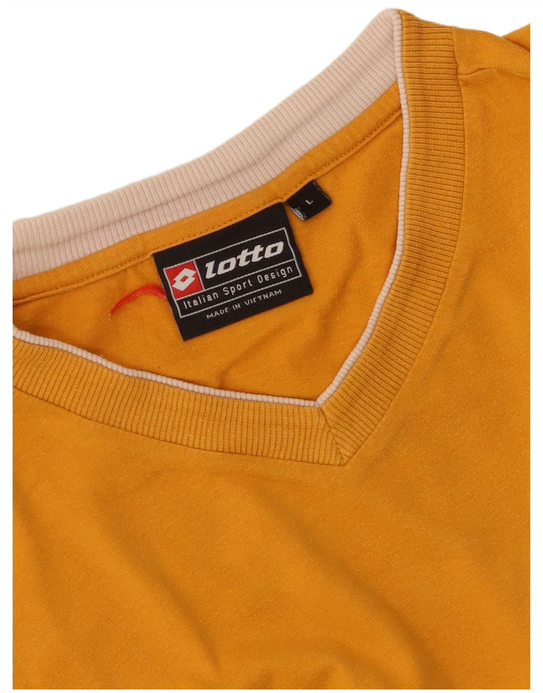 Lotto Mens T-Shirt Top Large Yellow