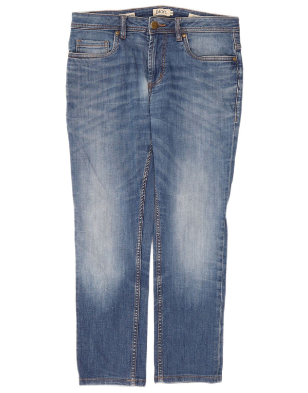 Dack's Womens Crop Slim Jeans IT 48 XL W32 L26 Blue Cotton