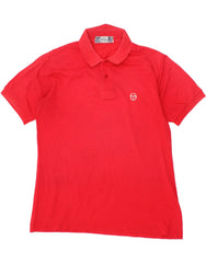 SERGIO TACCHINI Mens Polo Shirt Large Red Cotton