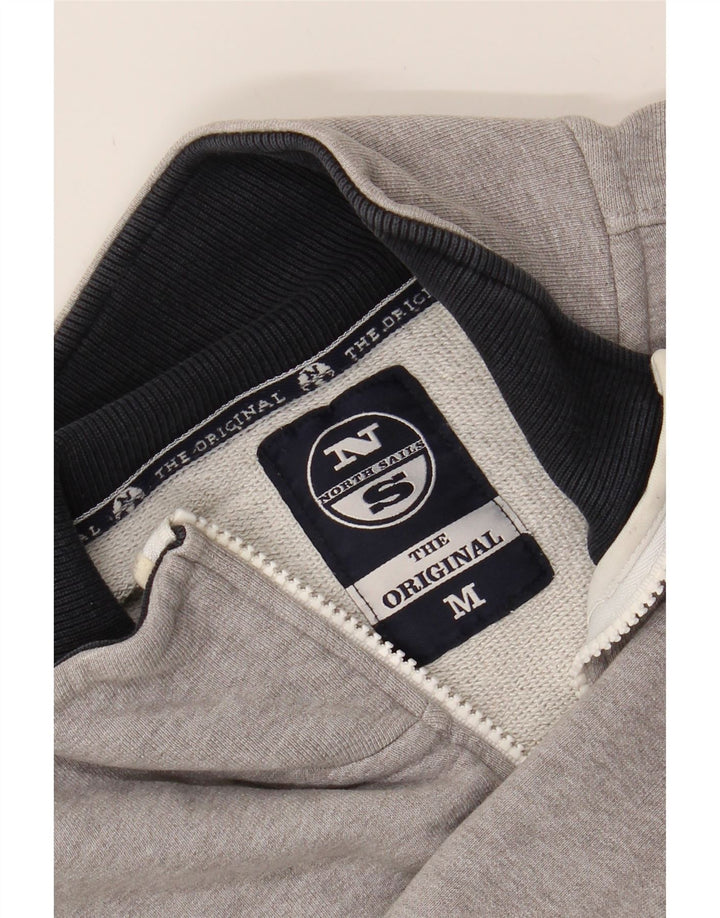 NORTH SAILS Mens Tracksuit Top Jacket Medium Grey Cotton Vintage North Sails and Second-Hand North Sails from Messina Hembry 