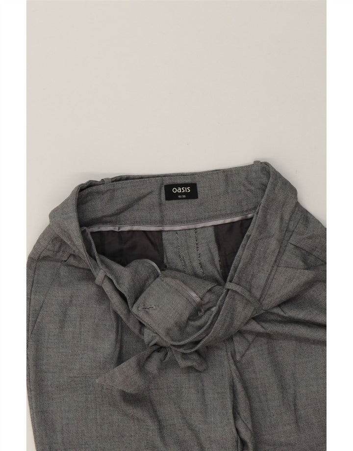 OASIS Womens Slim Casual Trousers US 10 Large W32 L28 Grey Vintage Oasis and Second-Hand Oasis from Messina Hembry 