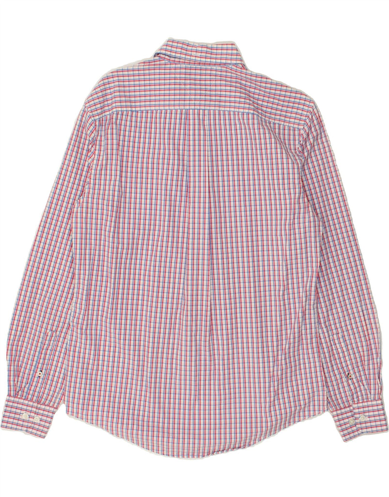 TOMMY HILFIGER Mens Shirt Medium Pink Check Cotton | Vintage Tommy Hilfiger | Thrift | Second-Hand Tommy Hilfiger | Used Clothing | Messina Hembry 