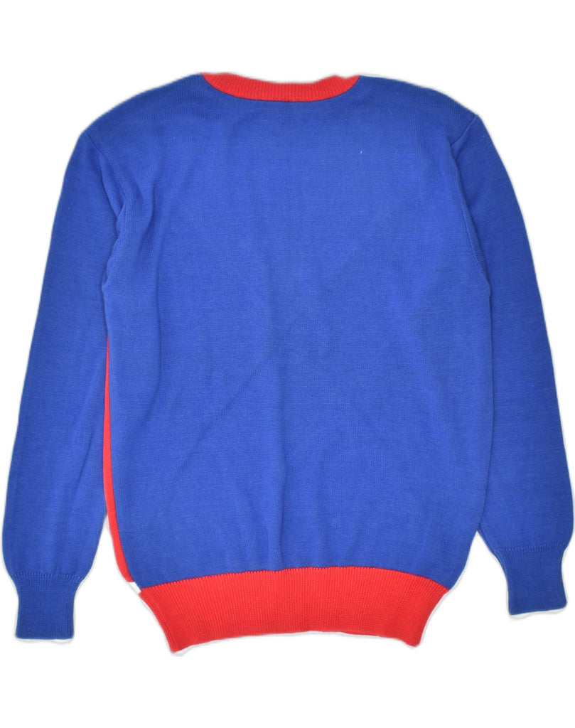 VINTAGE Womens Crew Neck Jumper Sweater IT 48 XL Multicoloured Colourblock | Vintage | Thrift | Second-Hand | Used Clothing | Messina Hembry 