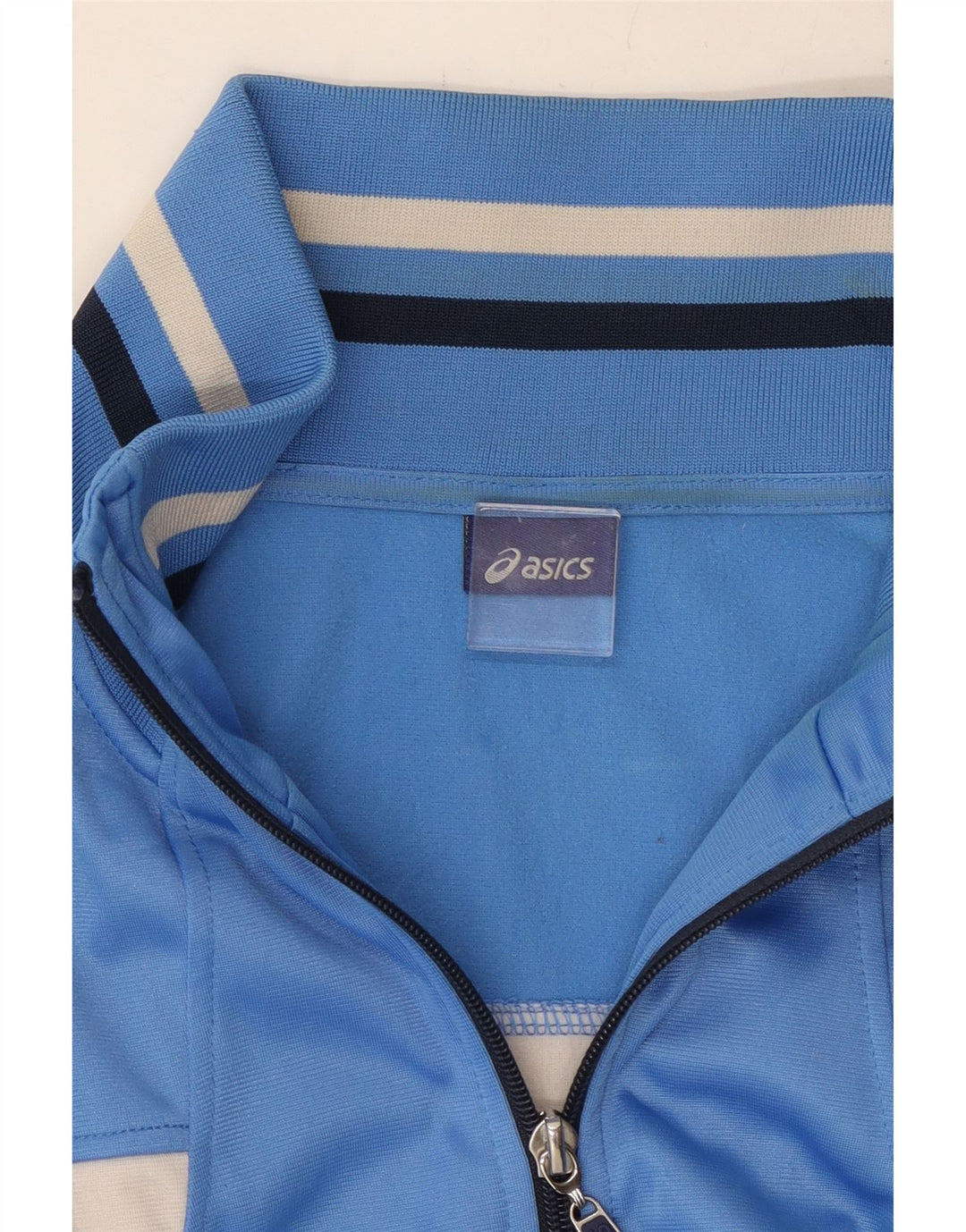 ASICS Mens Tracksuit Top Jacket 2XL Blue Colourblock