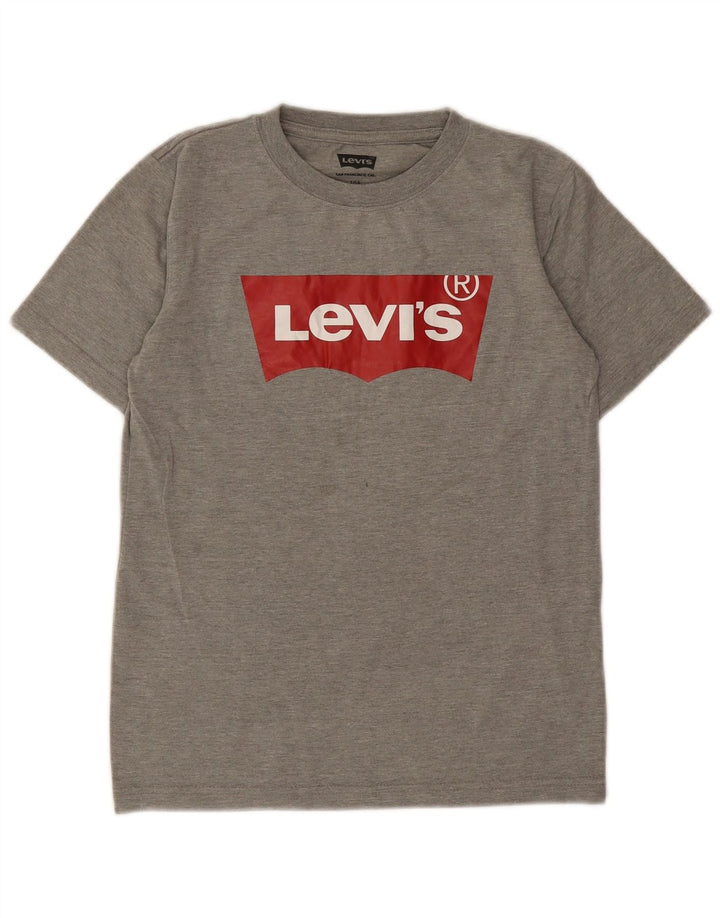 LEVI'S Boys Graphic T-Shirt Top 9-10 Years Grey