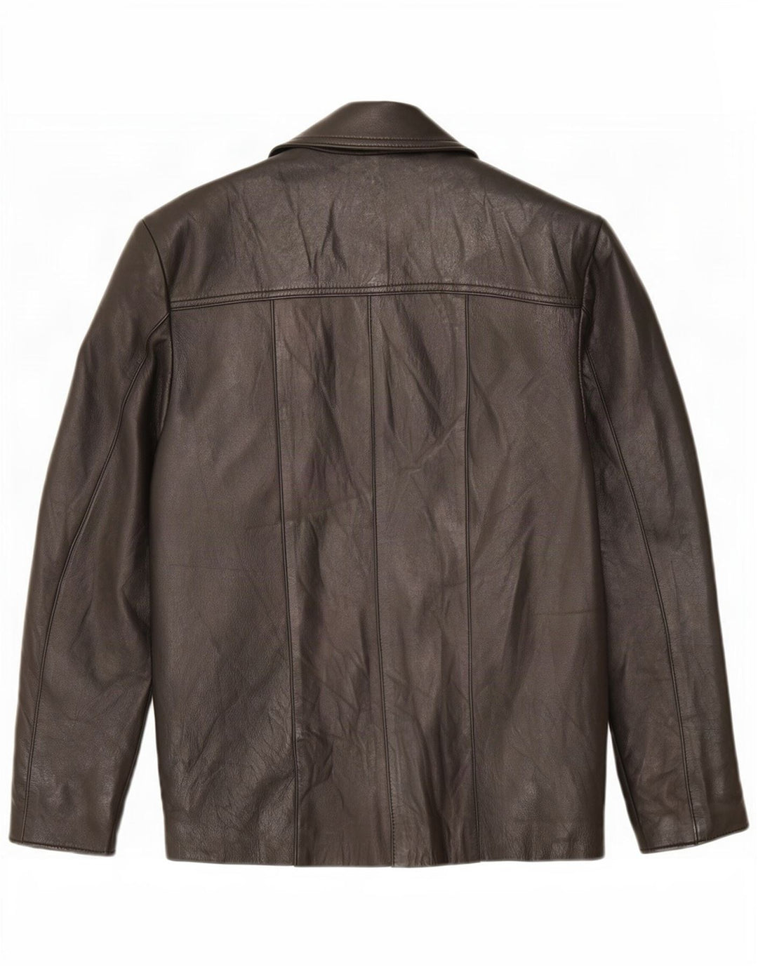 Lavorazione Artigiana Womens Leather Jacket IT 44 Medium Black Classic