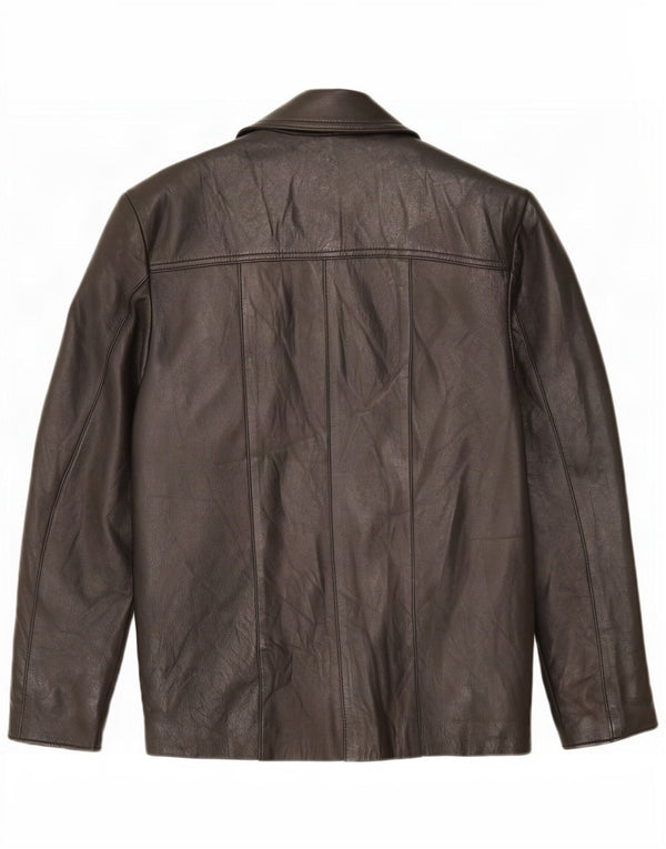 Lavorazione Artigiana Womens Leather Jacket IT 44 Medium Black Classic