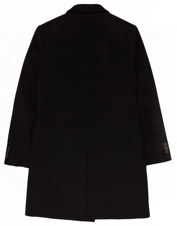Vintage Mens Overcoat IT 52 XL Navy Blue Cashmere