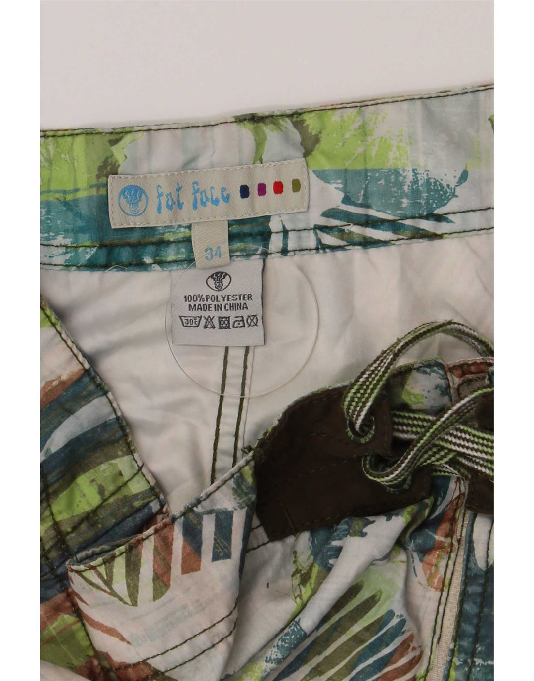 Fat Face Mens Swimming Shorts Large Multicoloured Floral Polyester