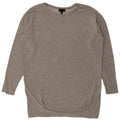 Topshop Womens Oversized Top Long Sleeve UK 12 Medium  Grey Viscose