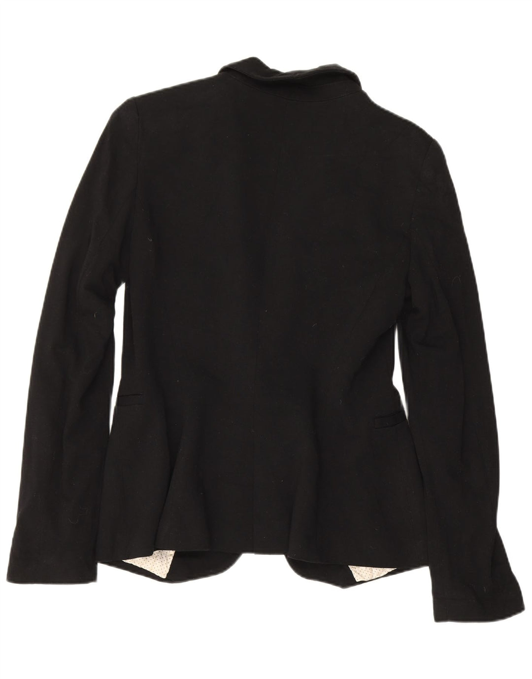 Zara Womens 1 Button Blazer Jacket UK 10 Small Black
