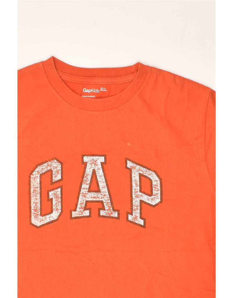 GAP Boys Graphic T-Shirt Top 10-11 Years Red Cotton | Vintage Gap | Thrift | Second-Hand Gap | Used Clothing | Messina Hembry 