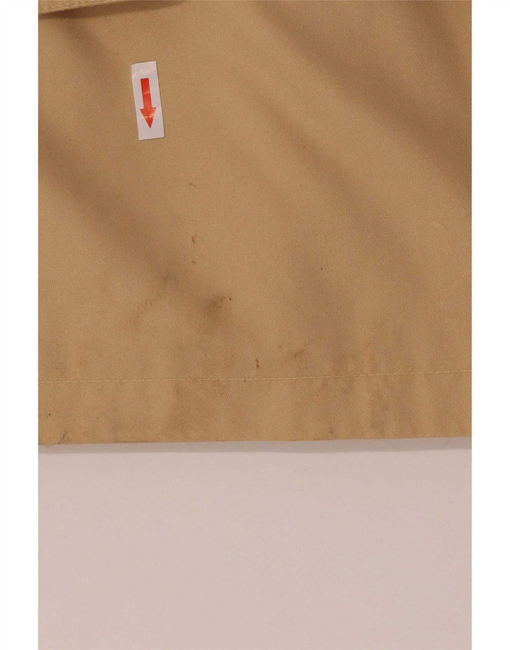 Vintage Womens 3 Button Blazer Jacket EU 42 Large Beige Polyester