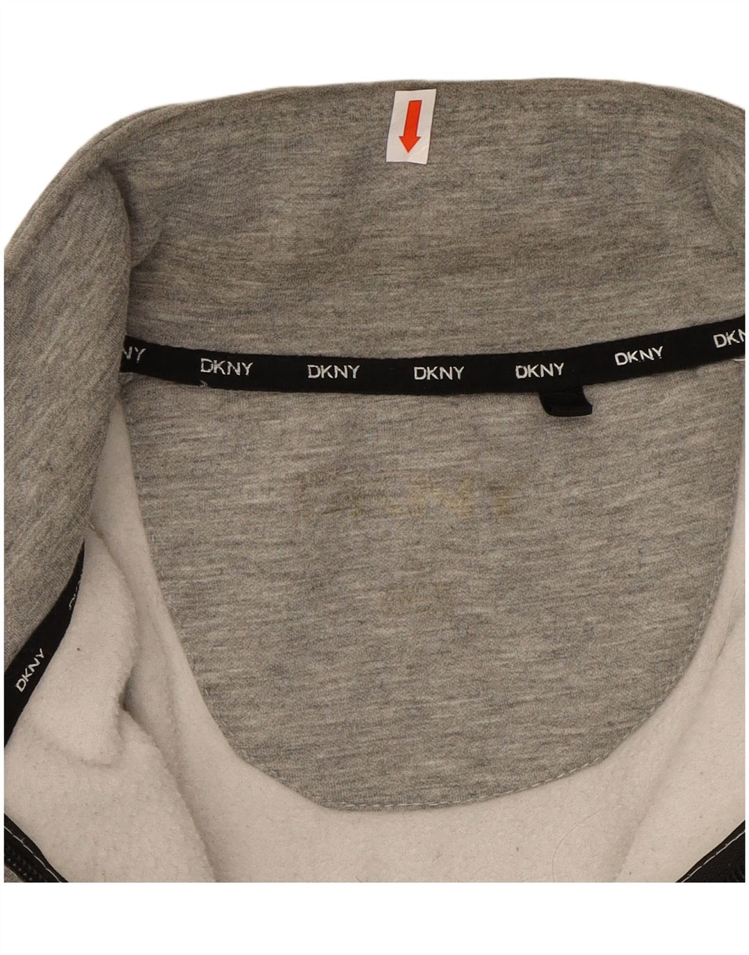 DKNY Mens Graphic Tracksuit Top Jacket Medium Grey Colourblock Polyester