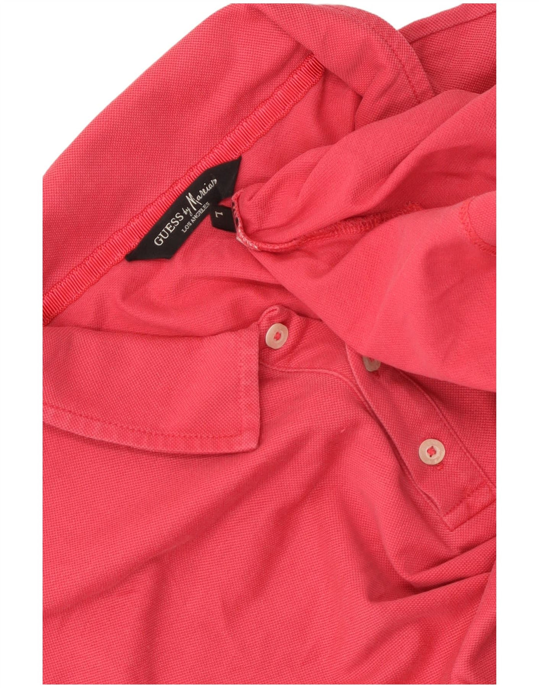 Guess By Marciano Mens Polo Shirt Large Pink