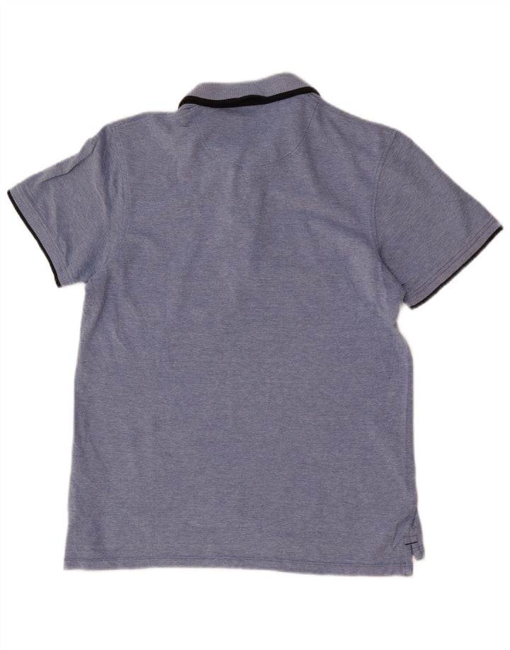 Jack & Jones Mens Regular Fit Polo Shirt Medium Blue Cotton