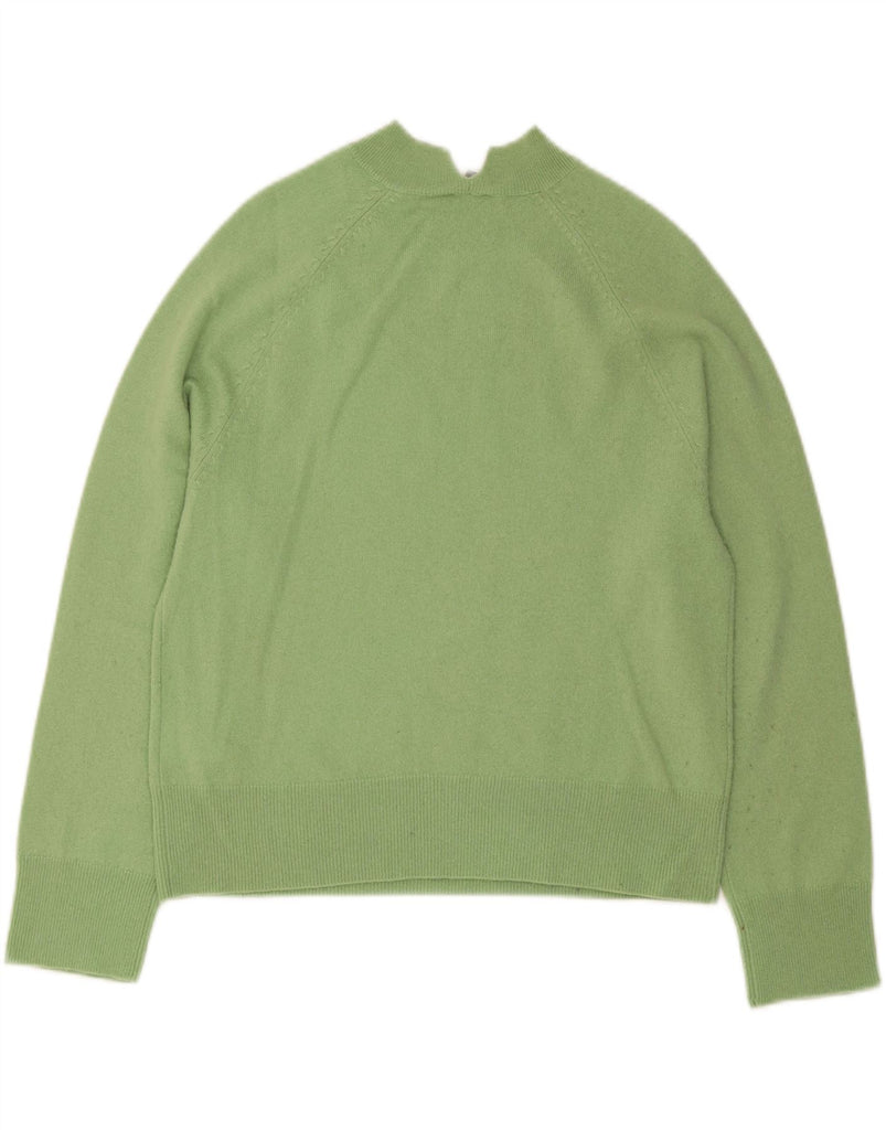 JIGSAW Womens Turtle Neck Jumper Sweater UK 14 Medium Green Wool Vintage Jigsaw and Second-Hand Jigsaw from Messina Hembry 