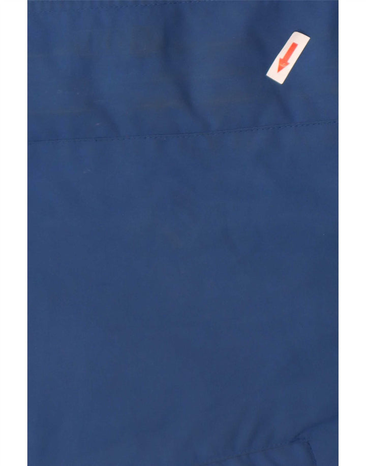 Mountain Essentials Mens Hooded Rain Jacket UK 46 3XL Blue Nylon