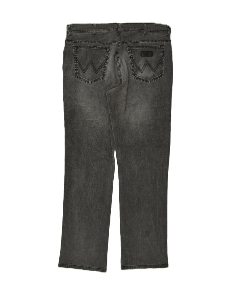 WRANGLER Mens Texas Stretch Straight Jeans W38 L34 Grey Cotton Vintage Wrangler and Second-Hand Wrangler from Messina Hembry 