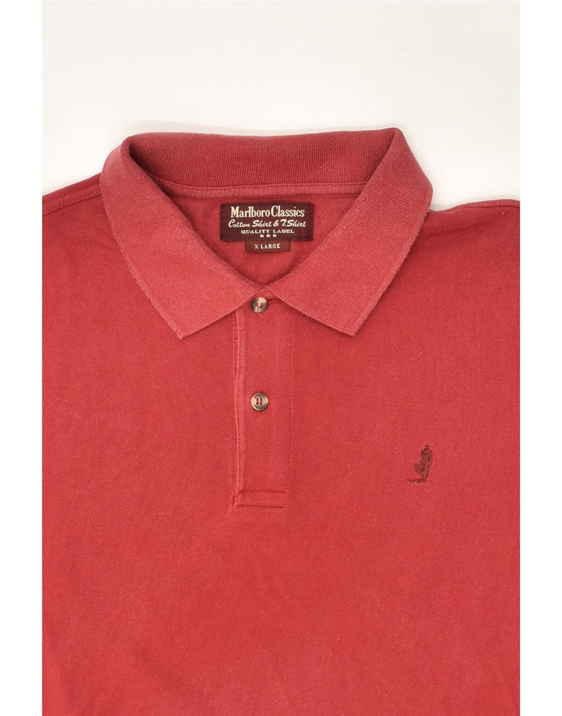 MARLBORO CLASSICS Mens Polo Shirt XL Red Cotton | Vintage Marlboro Classics | Thrift | Second-Hand Marlboro Classics | Used Clothing | Messina Hembry 