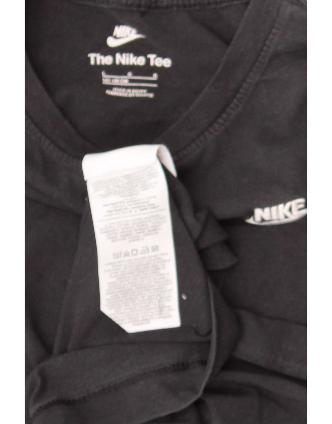 Nike Boys T-Shirt Top 12-13 Years Large Black Cotton