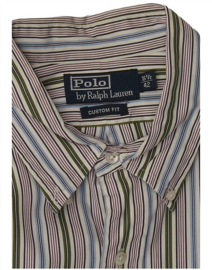 POLO RALPH LAUREN Mens Shirt Size 16 1/2 42 Large Multicoloured Striped
