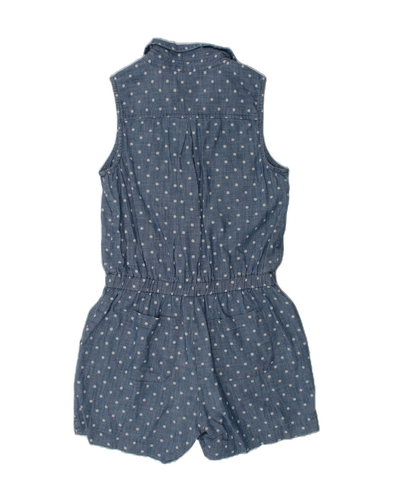 GAP Girls Sleeveless Jumpsuit 10-11 Years Navy Blue Polka Dot Cotton | Vintage Gap | Thrift | Second-Hand Gap | Used Clothing | Messina Hembry 