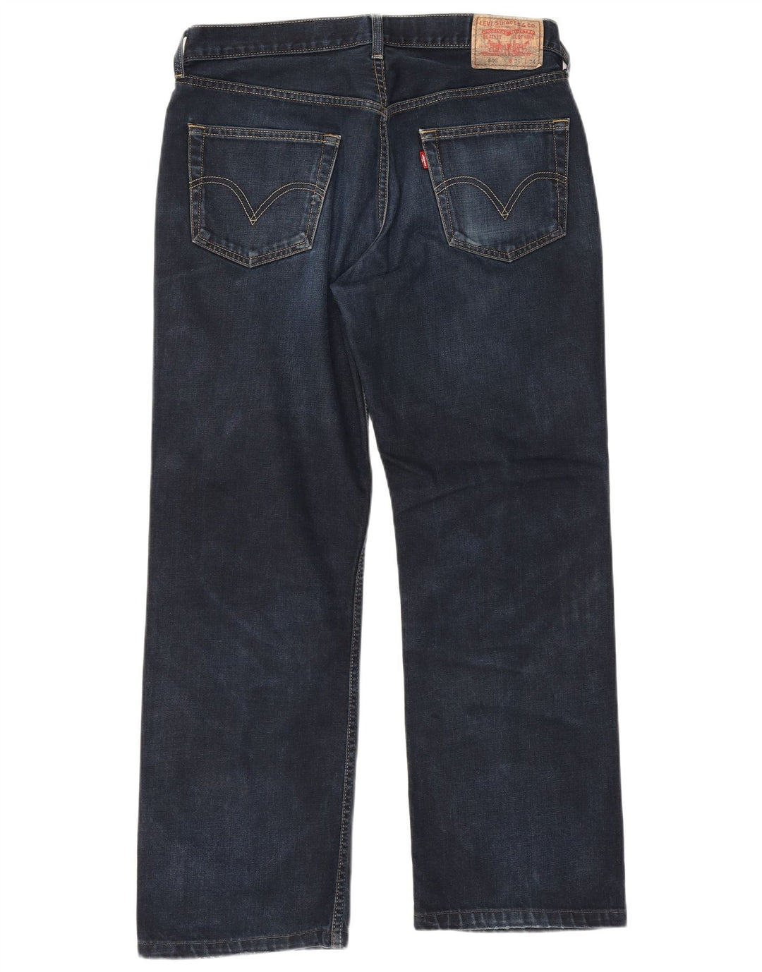 Levi's Mens 506 Straight Jeans W36 L29 Navy Blue Cotton