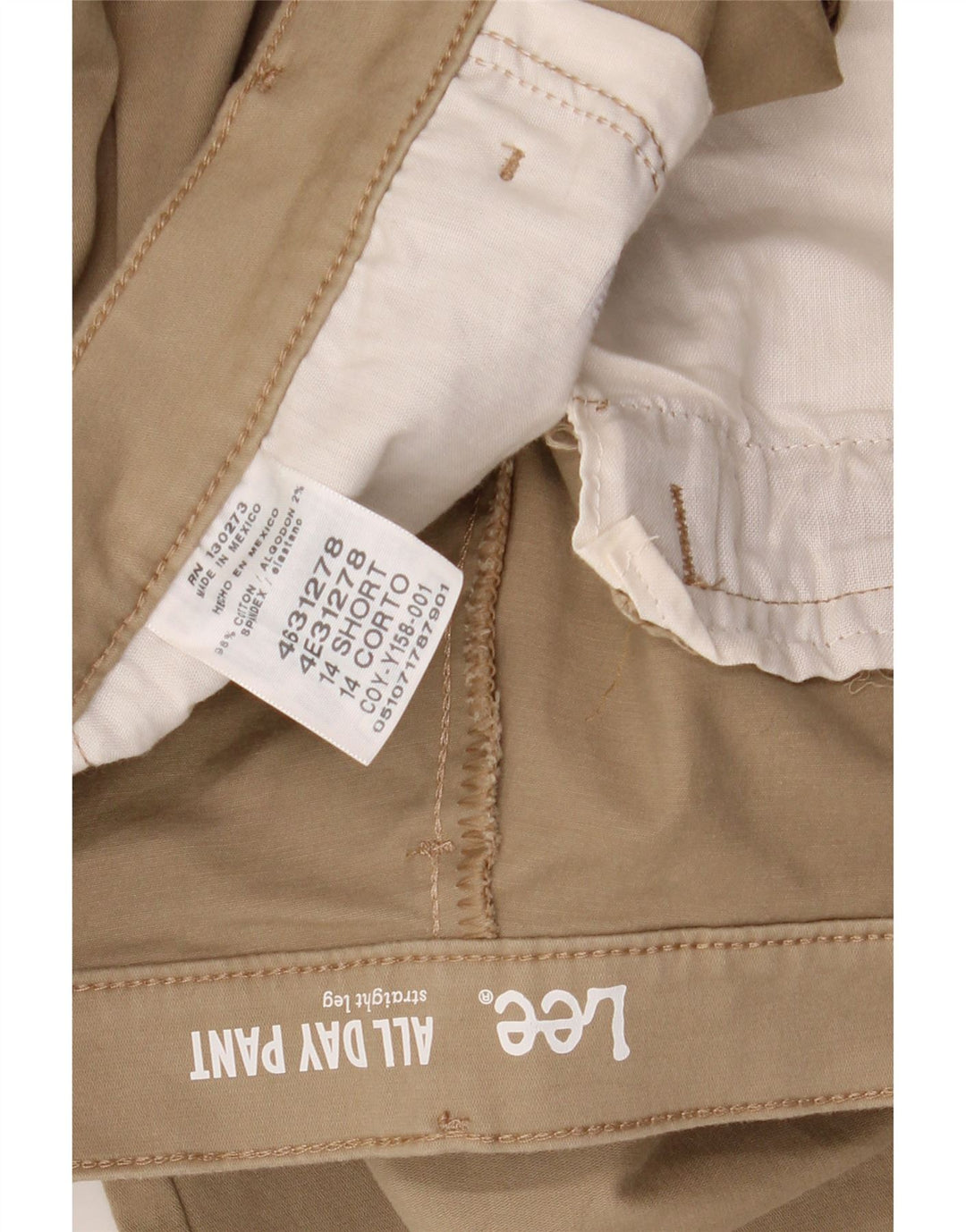 LEE Womens Straight Casual Trousers US 14 XL W34 L28 Brown Cotton