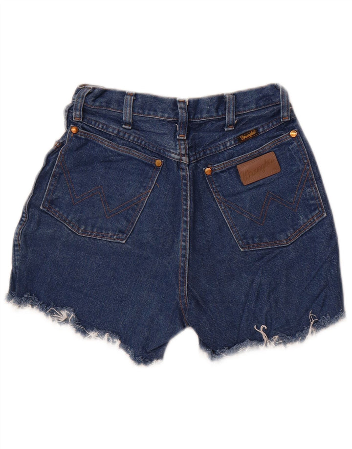 Wrangler Womens High Waist Denim Shorts W22 2XS Blue