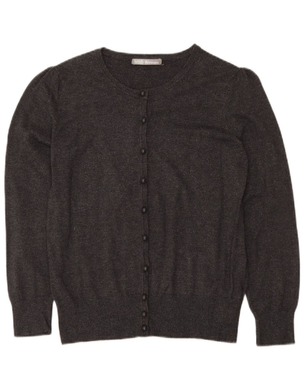 Marks & Spencer Womens Cardigan Sweater UK 14 Medium Grey Viscose