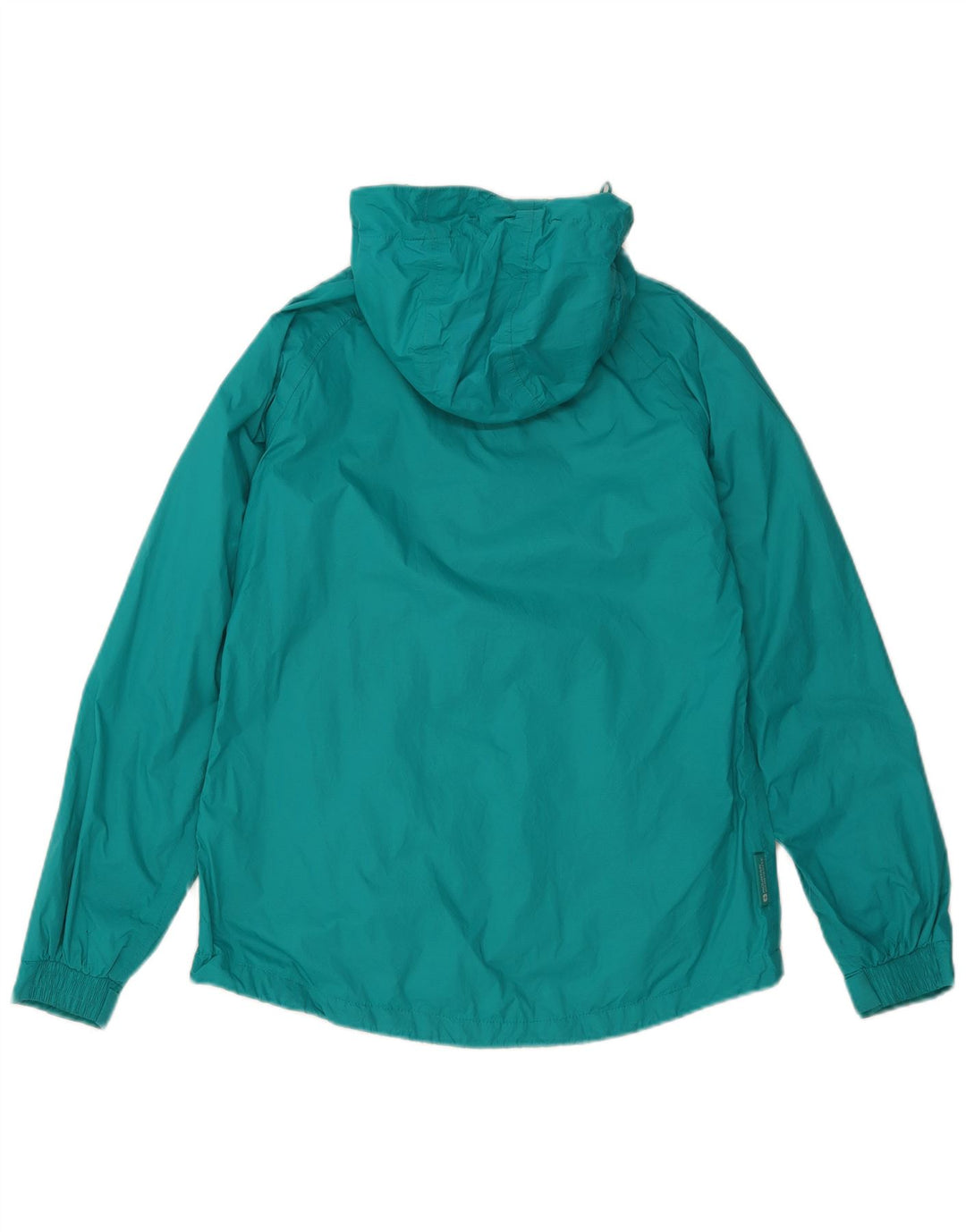MOUNTAIN WAREHOUSE Womens Hooded Rain Jacket UK 10 Small  Turquoise