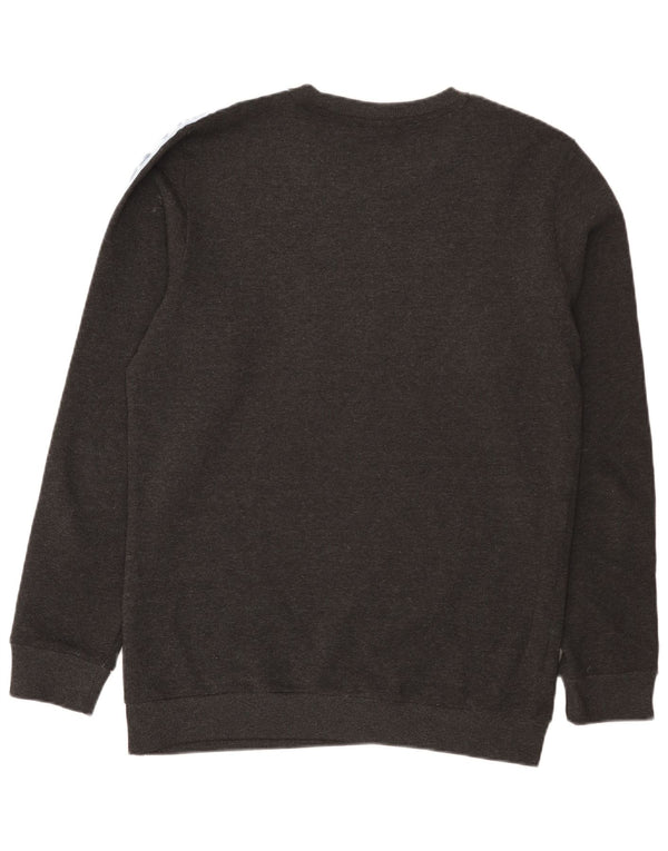Fila Mens Graphic Sweatshirt Jumper Large Grey Colourblock Polyester