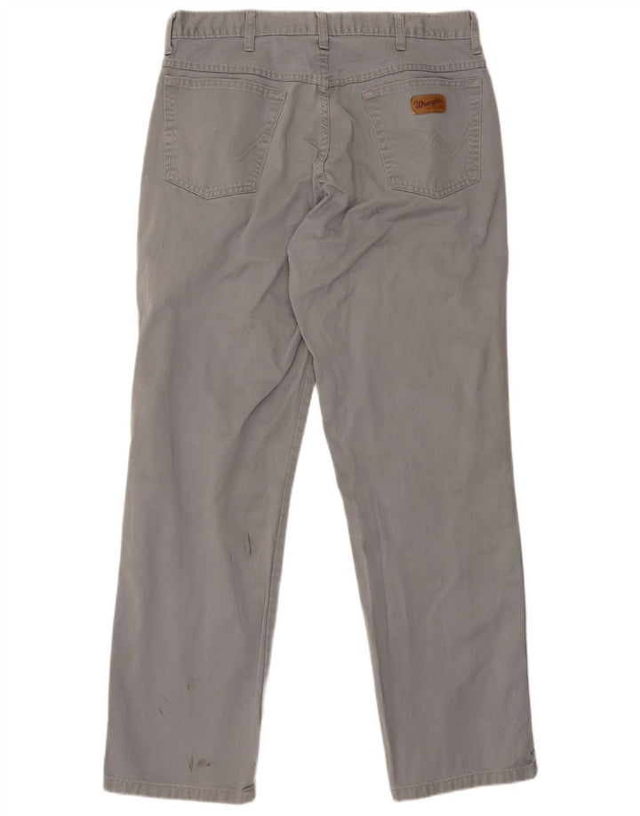 Wrangler Womens Straight Casual Trousers W32 L31 Grey Classic