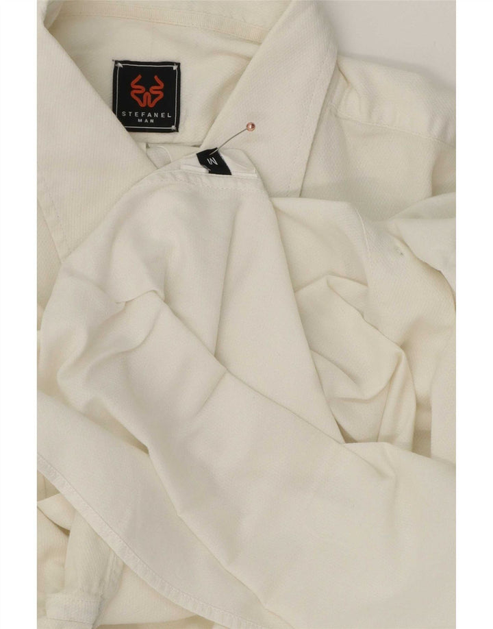 Stefanel Mens Shirt Medium White