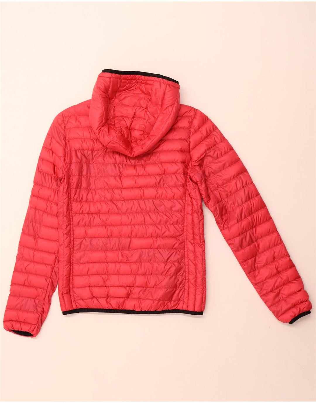 SUPERDRY Womens Hooded Padded Jacket UK 10 Small Pink