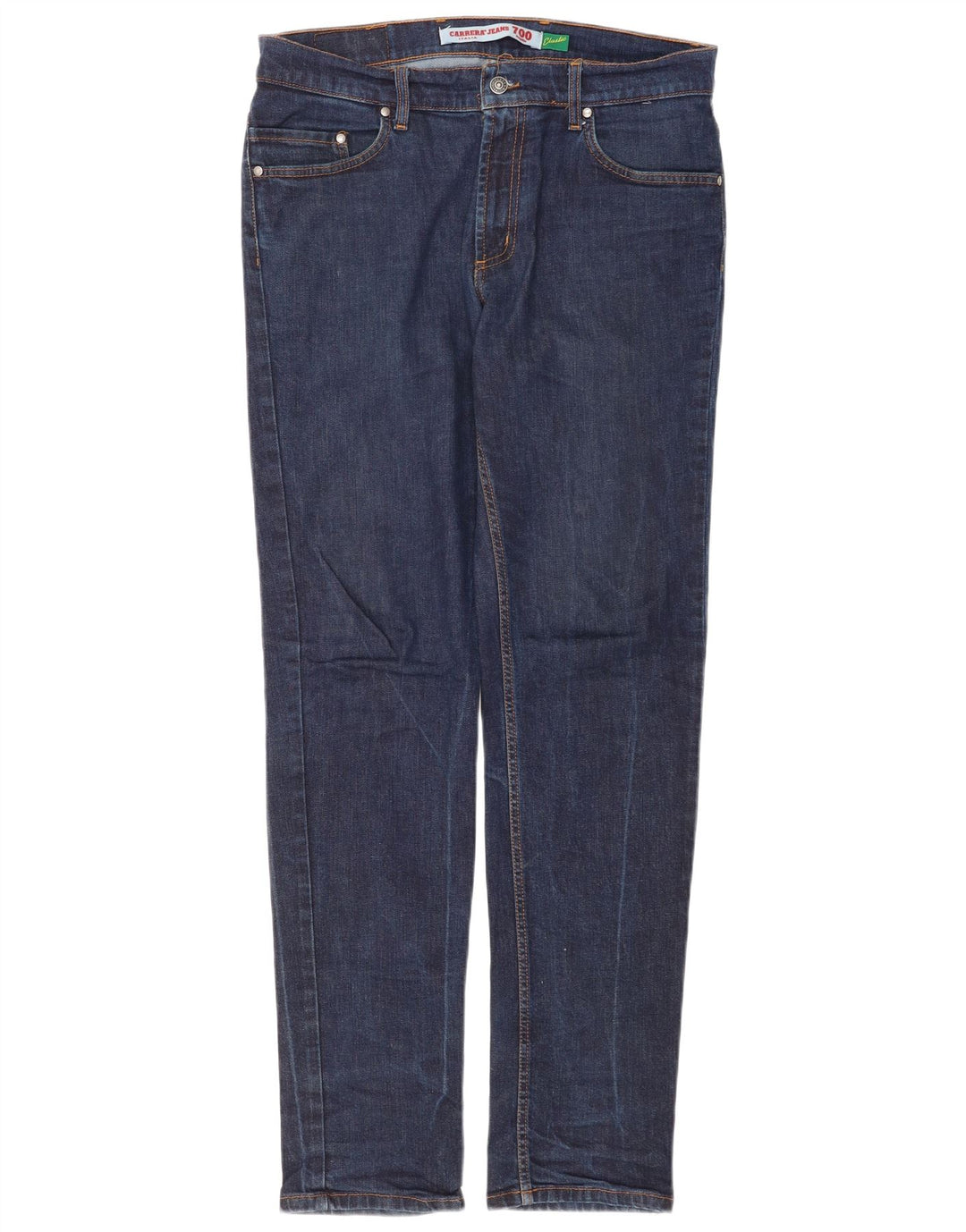 Carrera Mens 700 Straight Jeans IT 48 Medium W33 L33 Navy Blue Cotton