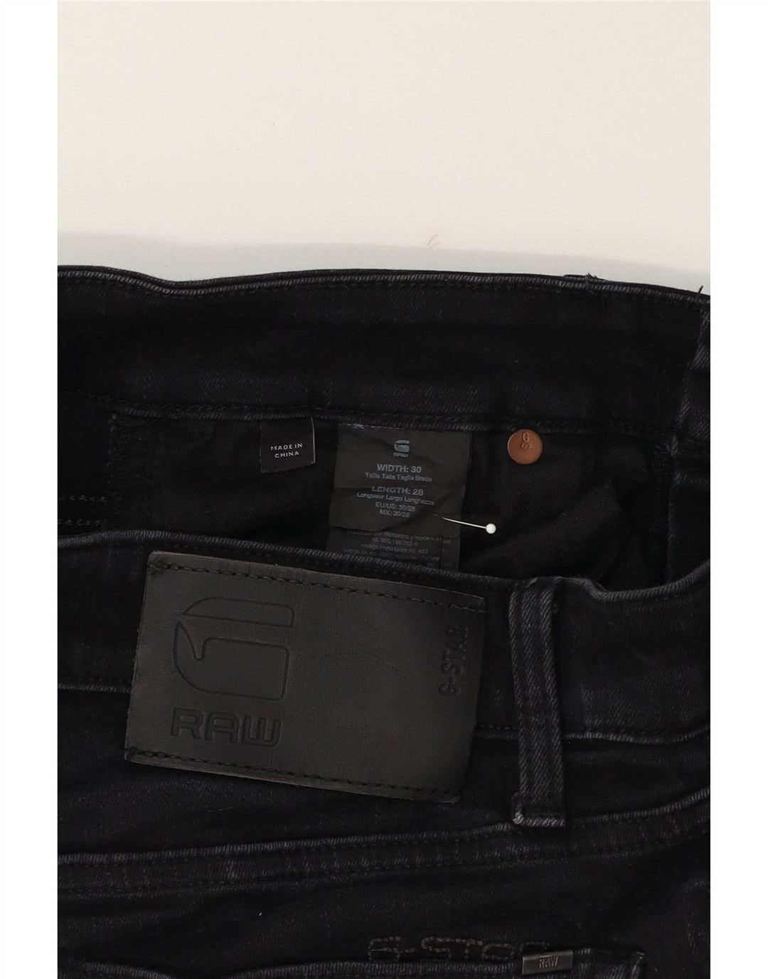 G-STAR Womens Slim Jeans W30 L28 Black Cotton Vintage G-Star and Second-Hand G-Star from Messina Hembry 