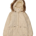 BELFE & BELFE Womens Hooded Padded Jacket IT 42 Medium White