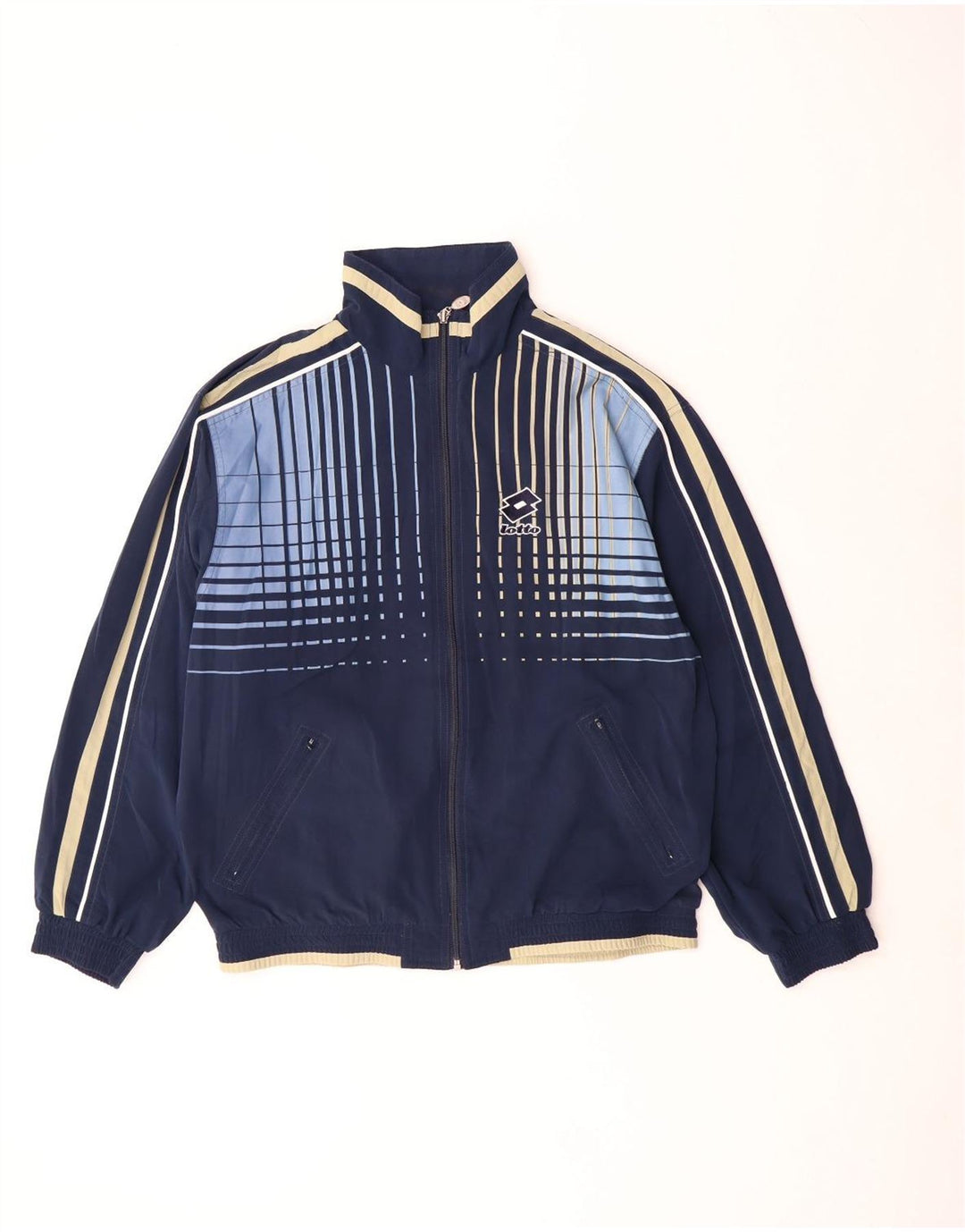 Lotto Mens Tracksuit Top Jacket UK 38/40 Medium Navy Blue Polyester