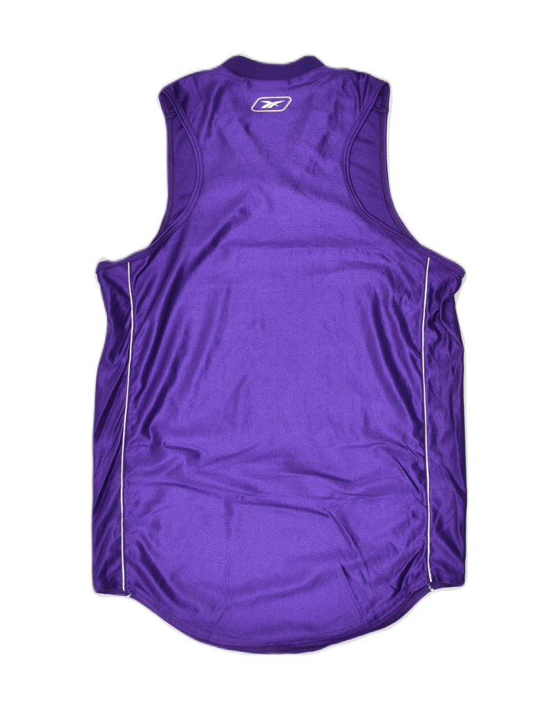 REEBOK Womens Vest Top UK 14 Medium Purple Nylon | Vintage Reebok | Thrift | Second-Hand Reebok | Used Clothing | Messina Hembry 