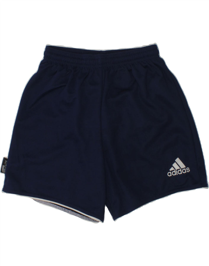 ADIDAS Boys Sport Shorts 9-10 Years 2XS  Navy Blue | Vintage Adidas | Thrift | Second-Hand Adidas | Used Clothing | Messina Hembry 