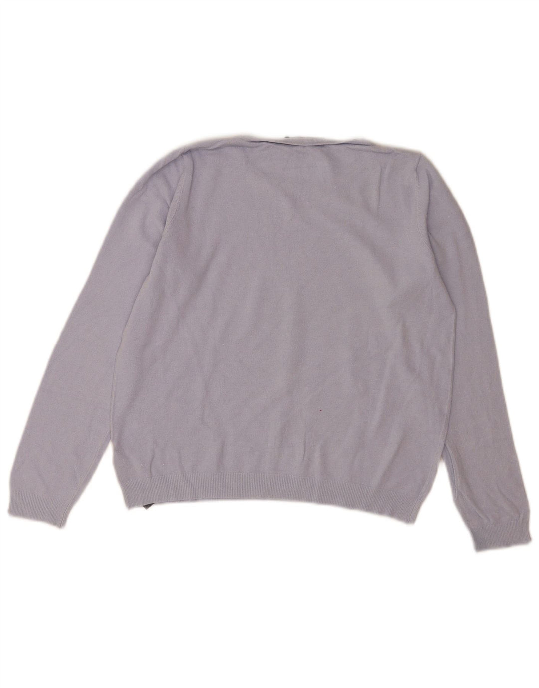 Marks & Spencer Womens Boat Neck Jumper Sweater UK 12 Medium Blue Viscose
