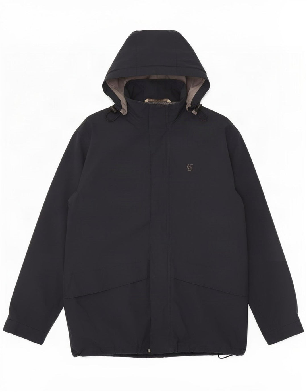 Bailo Mens Hooded Rain Jacket UK 40 Large Navy Blue Polyester
