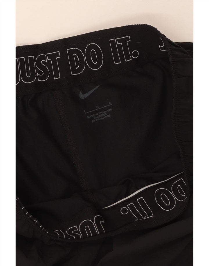 NIKE Womens Sport Shorts UK 14 Large  Black