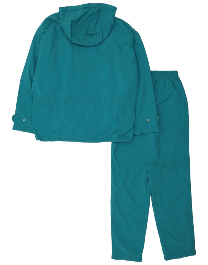 Diadora Womens Hooded Oversized Full Tracksuit UK 14 Medium Blue Polyamide